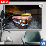 Leuchtbild Dia Altes Auto Querformat Produktvorschau mit dem Bild Altes Auto im Format Querformat.