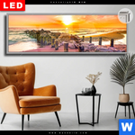 Leuchtbild Dia Am Strand Panorama Produktvorschau mit dem Bild Am Strand im Format Panorama.