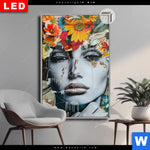 Leuchtbild Dia Angelina Frau Mit Blumen Im Haar Hochformat Produktvorschau mit dem Bild Angelina - Frau mit Blumen im Haar im Format Hochformat.