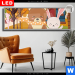 Leuchtbild Dia Baer Haeschen Panorama Produktvorschau mit dem Bild Bär & Häschen im Format Panorama.