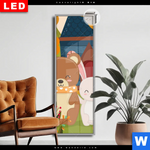 Leuchtbild Dia Baer Haeschen Schmal Produktvorschau mit dem Bild Bär & Häschen im Format Schmal.