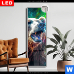 Leuchtbild Dia Baer In Neonfarben Schmal Produktvorschau mit dem Bild Bär in Neonfarben im Format Schmal.