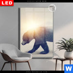 Leuchtbild Dia Baer Wald No2 Hochformat Produktvorschau mit dem Bild Bär & Wald No.2 im Format Hochformat.