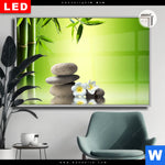 Leuchtbild Dia Bambus Steine Querformat Produktvorschau mit dem Bild Bambus & Steine im Format Querformat.