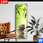 Leuchtbild Dia Bambus Steine Schmal Produktvorschau mit dem Bild Bambus & Steine im Format Schmal.