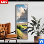 Leuchtbild Dia Beeindruckendes Island Schmal Produktvorschau mit dem Bild Beeindruckendes Island im Format Schmal.