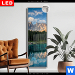 Leuchtbild Dia Bergsee Im Wald Schmal Produktvorschau mit dem Bild Bergsee im Wald im Format Schmal.