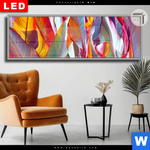 Leuchtbild Dia Blaetter In Bunten Farben Panorama Produktvorschau mit dem Bild Blätter in bunten Farben im Format Panorama.