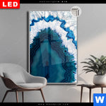 Leuchtbild Dia Blauer Achat Hochformat Produktvorschau mit dem Bild Blauer Achat im Format Hochformat.