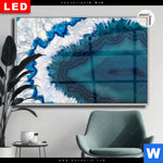 Leuchtbild Dia Blauer Achat Querformat Produktvorschau mit dem Bild Blauer Achat im Format Querformat.