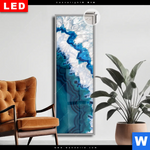 Leuchtbild Dia Blauer Achat Schmal Produktvorschau mit dem Bild Blauer Achat im Format Schmal.