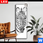 Leuchtbild Dia Bleistiftzeichnung Zebra Schmal Produktvorschau mit dem Bild Bleistiftzeichnung Zebra im Format Schmal.