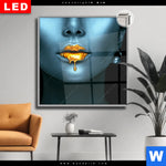 Leuchtbild Dia Blue Skin Quadrat Produktvorschau mit dem Bild Blue Skin im Format Quadrat.
