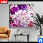 Leuchtbild Dia Bluehende Pfingstrosen Quadrat Produktvorschau mit dem Bild Blühende Pfingstrosen im Format Quadrat.