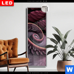 Leuchtbild Dia Blueten Spirale Schmal Produktvorschau mit dem Bild Blüten Spirale im Format Schmal.