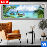 Leuchtbild Dia Boote Im Tropischen Meer Panorama Produktvorschau mit dem Bild Boote im tropischen Meer im Format Panorama.