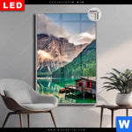 Leuchtbild Dia Bootshuette Hochformat Produktvorschau mit dem Bild Bootshütte im Format Hochformat.