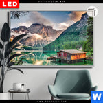 Leuchtbild Dia Bootshuette Querformat Produktvorschau mit dem Bild Bootshütte im Format Querformat.