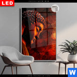 Leuchtbild Dia Bronze Zen Buddha Hochformat Produktvorschau mit dem Bild Bronze Zen Buddha im Format Hochformat.