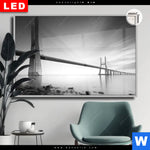 Leuchtbild Dia Bruecke Am Weiten Meer Querformat Produktvorschau mit dem Bild Brücke am weiten Meer im Format Querformat.