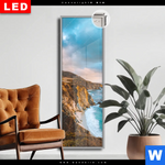 Leuchtbild Dia Bruecke An Der Kueste Schmal Produktvorschau mit dem Bild Brücke an der Küste im Format Schmal.