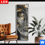 Leuchtbild Dia Buddha Bambus Schwarz Schmal Produktvorschau mit dem Bild Buddha & Bambus Schwarz im Format Schmal.