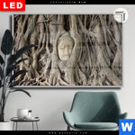 Leuchtbild Dia Buddha In Baumwurzeln Querformat Produktvorschau mit dem Bild Buddha in Baumwurzeln im Format Querformat.