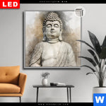Leuchtbild Dia Buddha In Frieden Quadrat Produktvorschau mit dem Bild Buddha in Frieden im Format Quadrat.