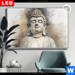 Leuchtbild Dia Buddha In Frieden Querformat Produktvorschau mit dem Bild Buddha in Frieden im Format Querformat.