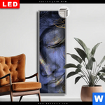 Leuchtbild Dia Buddha In Gold Blau Schmal Produktvorschau mit dem Bild Buddha in Gold & Blau im Format Schmal.