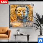 Leuchtbild Dia Buddha Innerer Frieden Quadrat Produktvorschau mit dem Bild Buddha - Innerer Frieden im Format Quadrat.