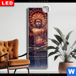 Leuchtbild Dia Buddha Lotusbluete Schmal Produktvorschau mit dem Bild Buddha & Lotusblüte im Format Schmal.