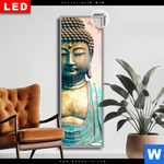 Leuchtbild Dia Buddha Statue Mit Kirschblueten Schmal Produktvorschau mit dem Bild Buddha Statue mit Kirschblüten im Format Schmal.