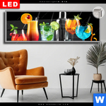 Leuchtbild Dia Bunte Cocktailtraeume Panorama Produktvorschau mit dem Bild Bunte Cocktailträume im Format Panorama.
