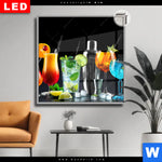 Leuchtbild Dia Bunte Cocktailtraeume Quadrat Produktvorschau mit dem Bild Bunte Cocktailträume im Format Quadrat.