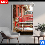 Leuchtbild Dia Bunte Vintage Oldtimer Hochformat Produktvorschau mit dem Bild Bunte vintage Oldtimer im Format Hochformat.
