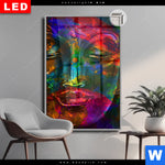 Leuchtbild Dia Bunter Buddha Hochformat Produktvorschau mit dem Bild Bunter Buddha im Format Hochformat.