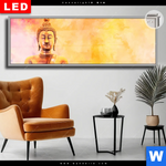 Leuchtbild Dia Bunter Buddha No 3 Panorama Produktvorschau mit dem Bild Bunter Buddha No.3 im Format Panorama.