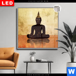 Leuchtbild Dia Dark Buddha Quadrat Produktvorschau mit dem Bild Dark Buddha im Format Quadrat.