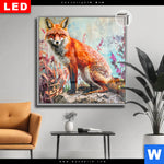 Leuchtbild Dia Der Fuchs Abstrakte Natur Quadrat Produktvorschau mit dem Bild Der Fuchs - Abstrakte Natur im Format Quadrat.