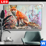 Leuchtbild Dia Der Fuchs Abstrakte Natur Querformat Produktvorschau mit dem Bild Der Fuchs - Abstrakte Natur im Format Querformat.