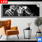 Leuchtbild Dia Der Geigenspieler Panorama Produktvorschau mit dem Bild Der Geigenspieler im Format Panorama.