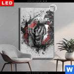 Leuchtbild Dia Der Schrei Grunge Stil Hochformat Produktvorschau mit dem Bild Der Schrei - Grunge-Stil im Format Hochformat.