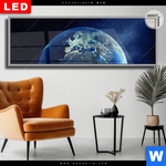 Leuchtbild Dia Die Erde Panorama Produktvorschau mit dem Bild Die Erde im Format Panorama.