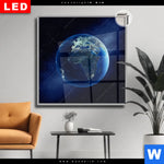 Leuchtbild Dia Die Erde Quadrat Produktvorschau mit dem Bild Die Erde im Format Quadrat.