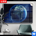 Leuchtbild Dia Die Erde Querformat Produktvorschau mit dem Bild Die Erde im Format Querformat.