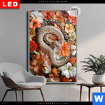 Leuchtbild Dia Die Schlange Verfuehrerische Tarnung Hochformat Produktvorschau mit dem Bild Die Schlange - Verführerische Tarnung im Format Hochformat.