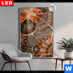 Leuchtbild Dia Digitale Blumen No 2 Hochformat Produktvorschau mit dem Bild Digitale Blumen No.2 im Format Hochformat.