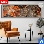 Leuchtbild Dia Digitale Blumen No 2 Panorama Produktvorschau mit dem Bild Digitale Blumen No.2 im Format Panorama.