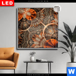 Leuchtbild Dia Digitale Blumen No 2 Quadrat Produktvorschau mit dem Bild Digitale Blumen No.2 im Format Quadrat.